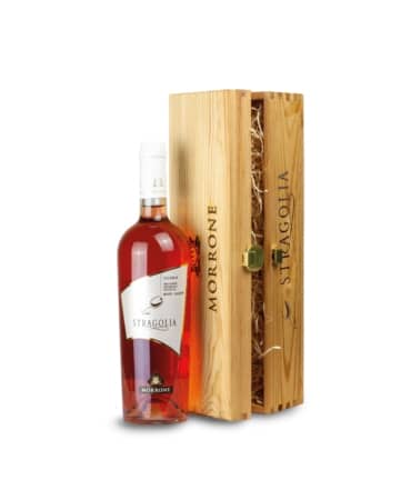 Cofanetto in legno con Vino Stragolia Rosato IGP - Idea regalo